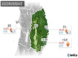 2023年05月04日の岩手県の実況天気