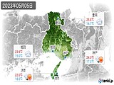 2023年05月05日の兵庫県の実況天気