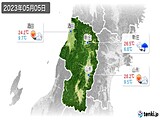 2023年05月05日の山形県の実況天気