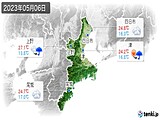 2023年05月06日の三重県の実況天気