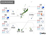 2023年05月06日の沖縄県の実況天気