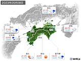 2023年05月08日の四国地方の実況天気