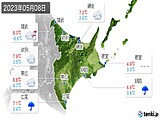 2023年05月08日の道東の実況天気