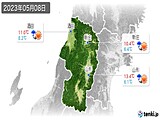 2023年05月08日の山形県の実況天気