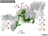 実況天気(2023年05月10日)