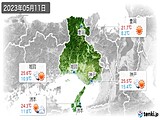 2023年05月11日の兵庫県の実況天気