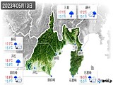 2023年05月13日の静岡県の実況天気