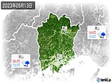 2023年05月13日の岡山県の実況天気