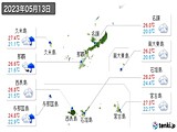 2023年05月13日の沖縄県の実況天気