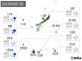 実況天気(2023年05月13日)