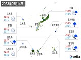 2023年05月14日の沖縄県の実況天気