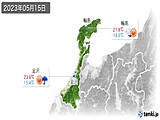 2023年05月15日の石川県の実況天気