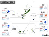 2023年05月17日の沖縄県の実況天気