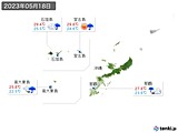 2023年05月18日の沖縄地方の実況天気