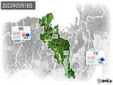 2023年05月18日の京都府の実況天気