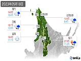 実況天気(2023年05月18日)