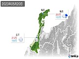2023年05月20日の石川県の実況天気