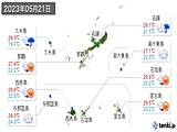 2023年05月21日の沖縄県の実況天気