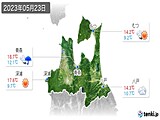 2023年05月23日の青森県の実況天気