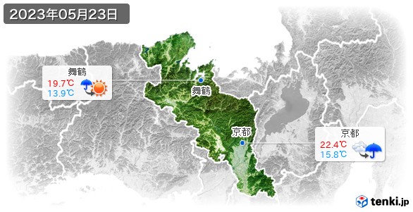 京都府(2023年05月23日の天気