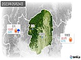 2023年05月24日の栃木県の実況天気