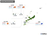 2023年05月25日の沖縄地方の実況天気