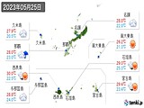 2023年05月25日の沖縄県の実況天気