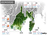 2023年05月26日の静岡県の実況天気