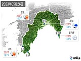 2023年05月26日の高知県の実況天気