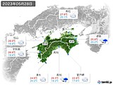 2023年05月28日の四国地方の実況天気