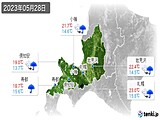 2023年05月28日の道央の実況天気