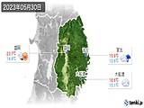 2023年05月30日の岩手県の実況天気
