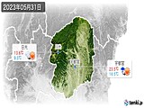 2023年05月31日の栃木県の実況天気