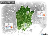 2023年05月31日の岡山県の実況天気