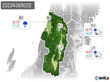 2023年06月02日の山形県の実況天気
