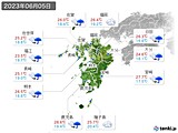 実況天気(2023年06月05日)