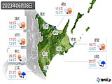 2023年06月08日の道東の実況天気