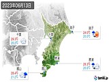 2023年06月13日の千葉県の実況天気