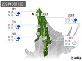 実況天気(2023年06月13日)