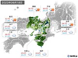 実況天気(2023年06月18日)