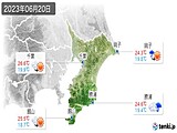 2023年06月20日の千葉県の実況天気