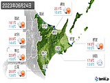 2023年06月24日の道東の実況天気