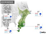 2023年06月30日の千葉県の実況天気