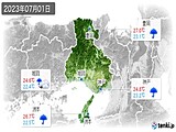 実況天気(2023年07月01日)