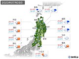 実況天気(2023年07月03日)