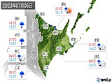 2023年07月06日の道東の実況天気