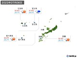 実況天気(2023年07月06日)