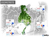 実況天気(2023年07月07日)