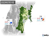 実況天気(2023年07月10日)