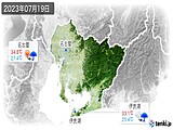 2023年07月19日の愛知県の実況天気